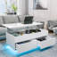 Table basse à plateau relevable avec lumières à DEL multifonctionnelles, compartiment caché et tiroirs Chappa-882258395