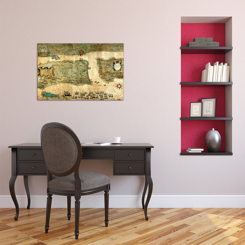 Antique Maps Traditional, 12" H x 18" W x 0.75" D