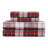 Truly Soft Holiday Plaid 100% Cotton Guest Room Sheet Set Case Pack-102027128
