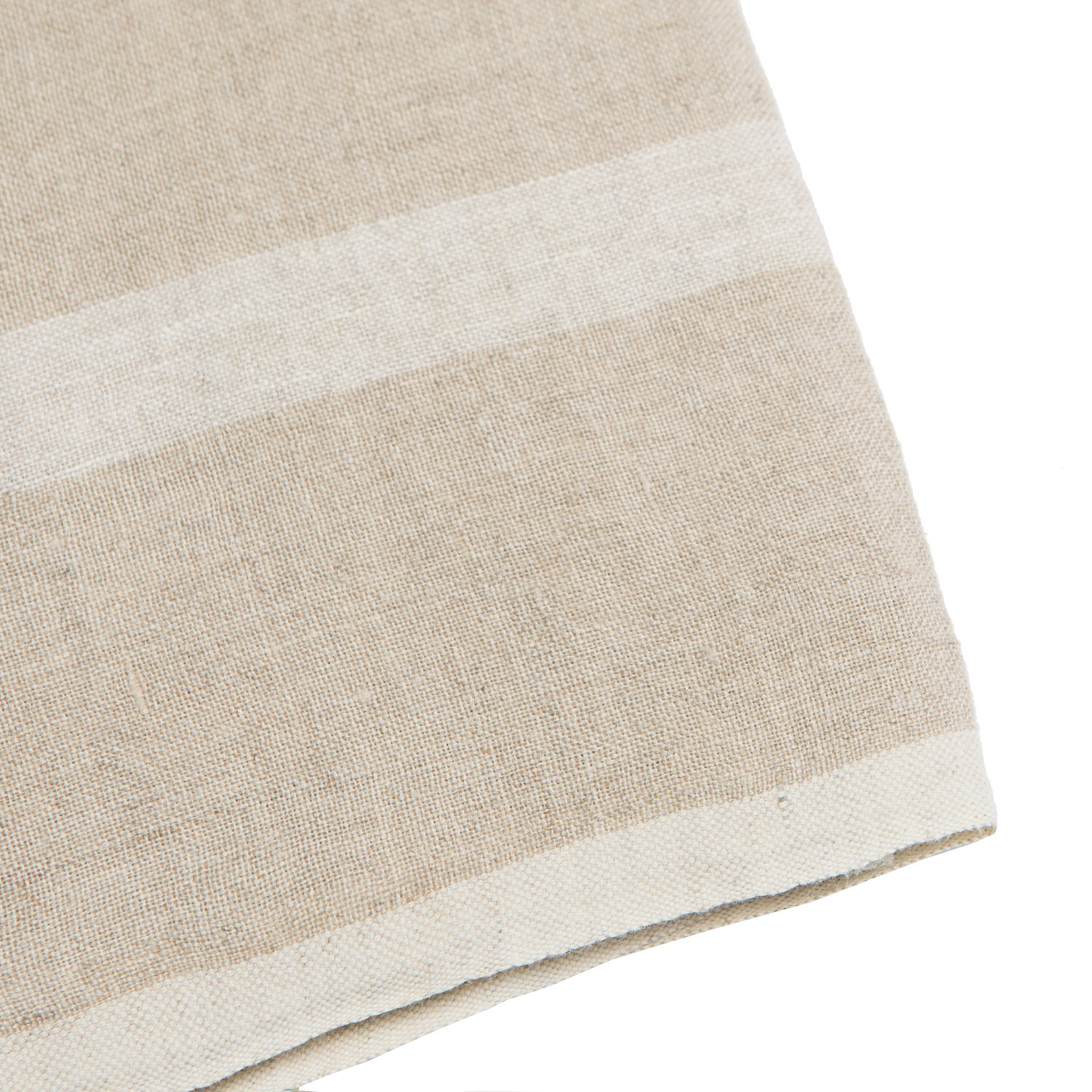 Stripe Tea Towel Kitchen Towel, Natural/White