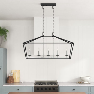 Lustre géométrique à 5 lumières Noelle
