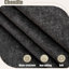 Canapé modulaire 6 places en chenille gris foncé 109,5 po avec roulettes, rivets et revêtement-1857902766
