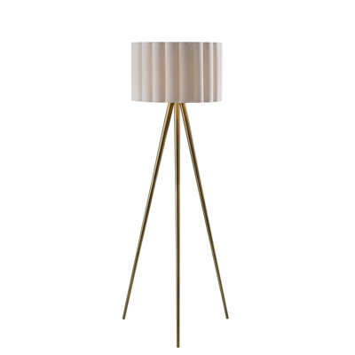 Lampe sur pied Caldwell - laiton antique