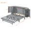 Grand lit pliable gris avec détails tissés Scratch - Finition et rangement