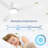 52" Smart Flush Mount Ceiling Fans With Lights Remote-1185120886-1185120883