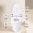 Ceramic Smart Toilet - Heated Seat 4 Levels, Dual Flush, Foot Sensor, Night , Quick Flush Upmarket Compact Seat, Sensor Easy Maintenance