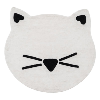 Trygve Machine Tufted Cotton Black/White Rug