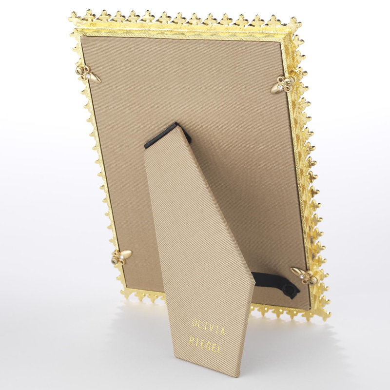 Pearl Metal Picture Frame, Gold, 5" x 7"