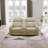 Loveseat Beige Breathing Leather Living Room Sofa Set
