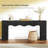 Wavy Edge Style Sofa Table,Console Table,Entryway Table-2065968107