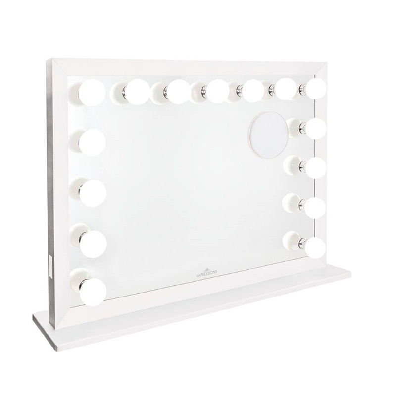 Miroir de maquillage 15 lumières Starlight Pro, Blanc