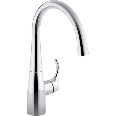 Simplice Single-Handle Bar Sink Faucet, Secondary Faucet with High-Arch Swing Spout