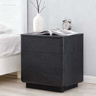 Modern 2 Drawer Nightstand With Charging Station,  Push-To-Open Handleless Design by Gracie Oaks