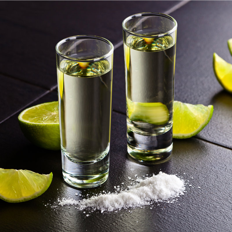 Set Of 6 Tall Shot Glasses - 2 Oz/59 Ml