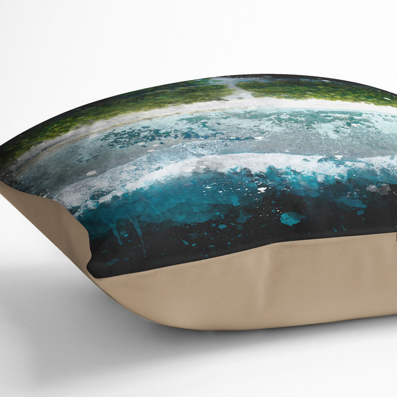 Square Throw Cushion, 55cm H x 55cm W x 20cm D, Stone