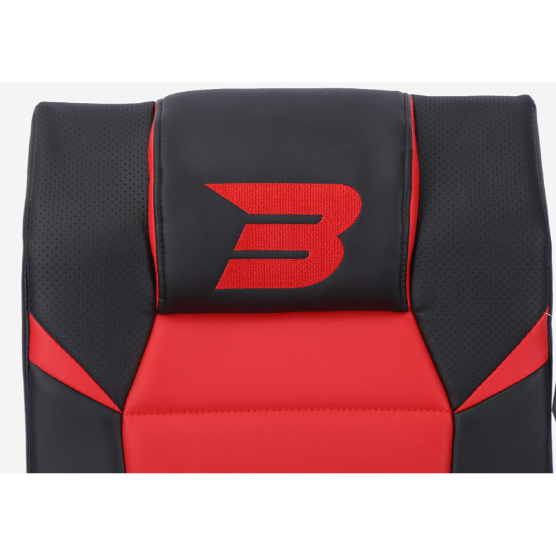 BraZen Pride 2.1 Bluetooth Surround Sound Gaming Chair - Pledger, Black/Red