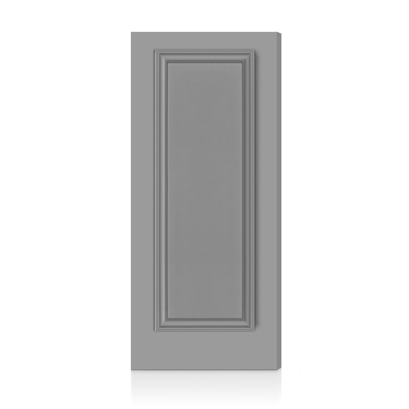 Dalle de porte intérieure 1 panneau Palazzo, Gris clair, 96 x 30