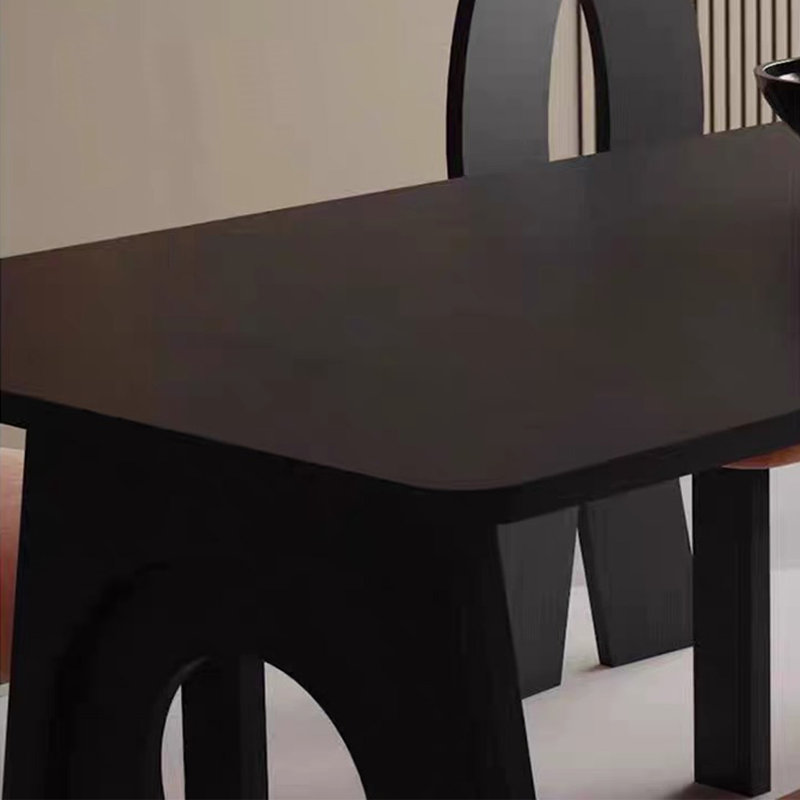 Ash Solid Wood Dining Table, 27.55" W x 63" L