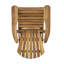 Fauteuil inclinable rustique, structure en bois, structure respirante, chaise longue à alternance tactile avec finition à la surface de l'eau, expérience confortable, large, option de rehaussement différente