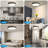 Plafonnier DEL moderne à intensité variable près du plafond-184343811