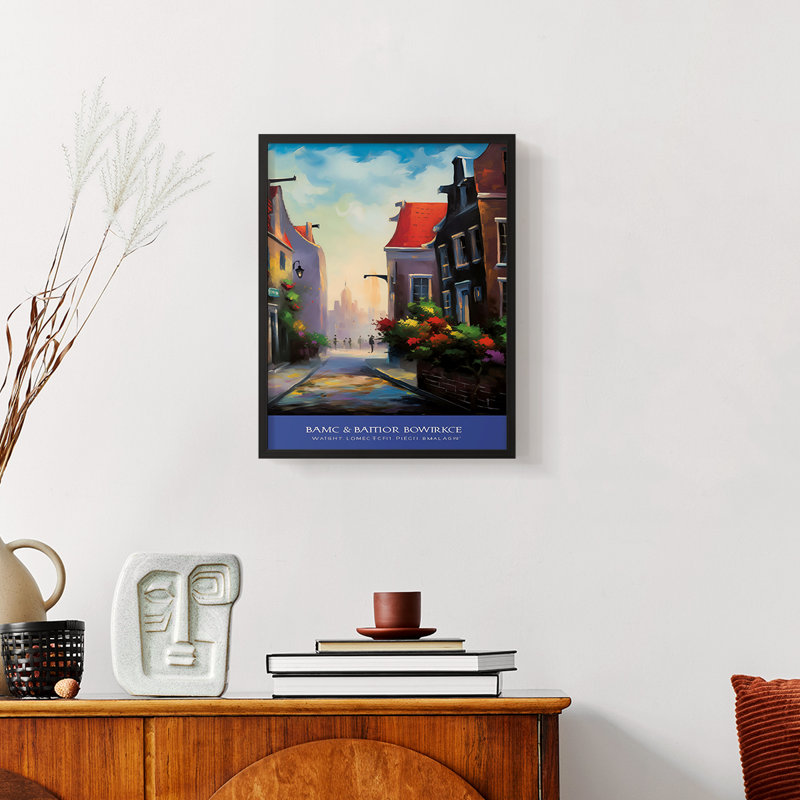 Série LANDSCAPES CCLVI - reproduction encadrée de qualité supérieure - prête à être accrochée - aucun clou requis