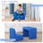2-In-1 Kids Sofa Convertible Table & Chair Set For Playroom-881637486