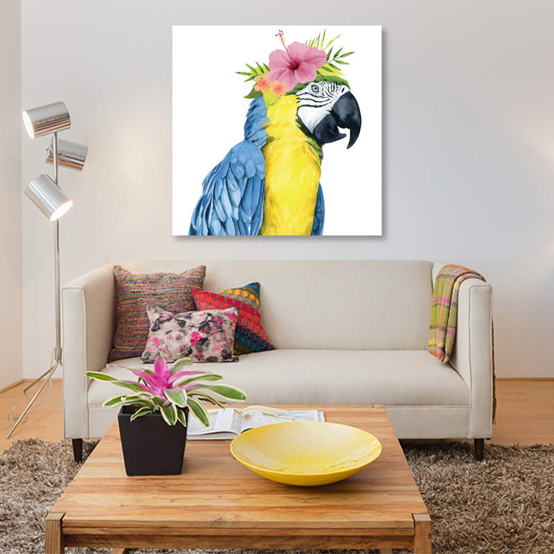« tropical halo ii », impression sur toile, H 37 po x l 37 po x P 1,5 po, Toile tendue