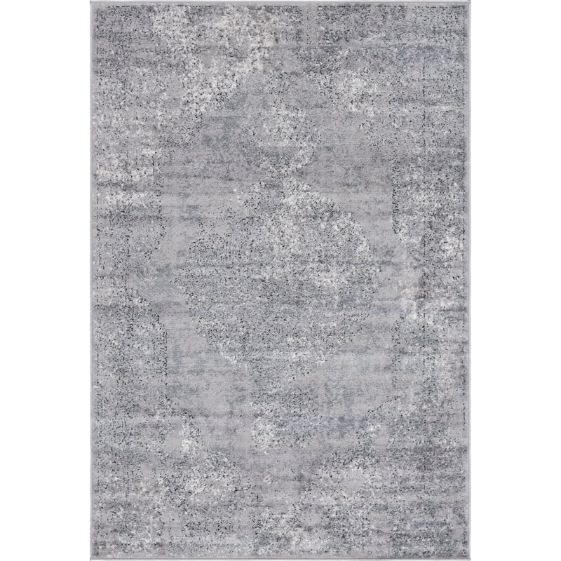Tapis oriental gris Janousek, Rectangle 4 pi 1 po x 6 pi 1 po