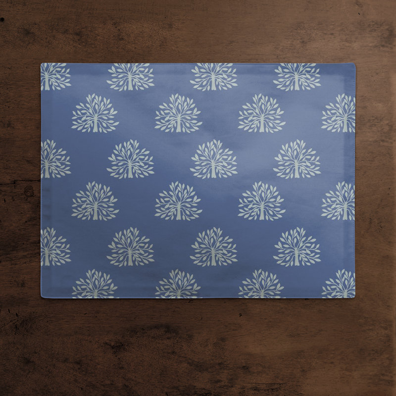 Napperon en coton, Bleu marine