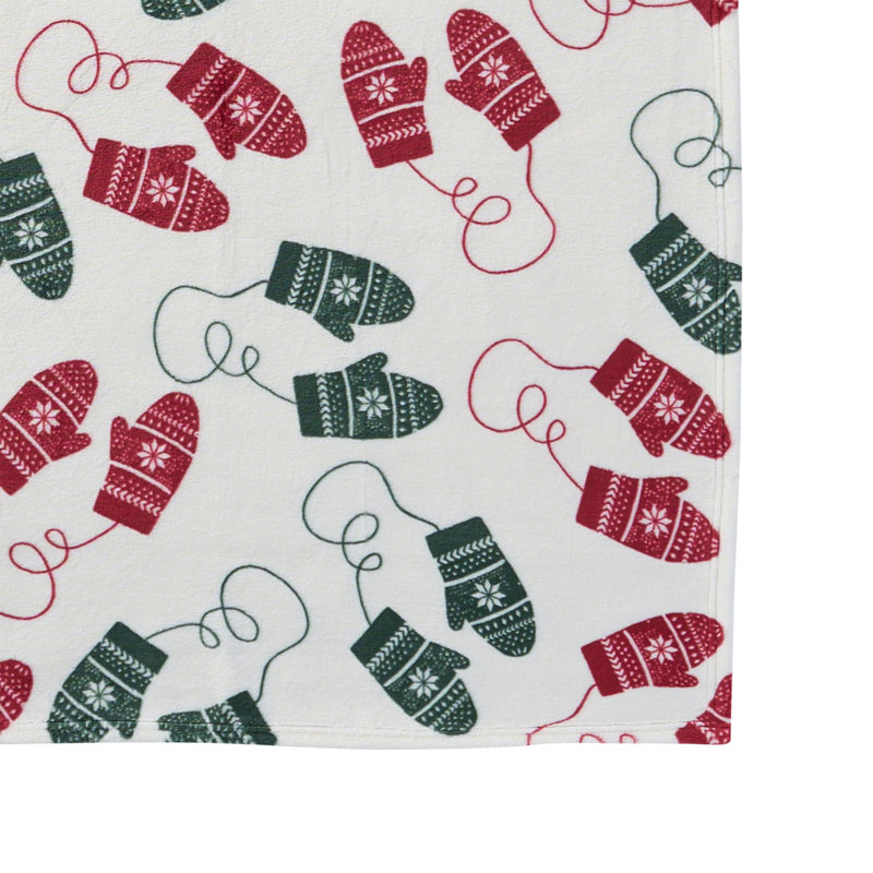 Jeté de fête en peluche 50 po x 70 po Hallmark Mittens