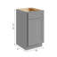 18"W * 29.5"H * 24"D Shaker Grey Ready to Assemble 2-Drawer File Base Cabinet-116322491