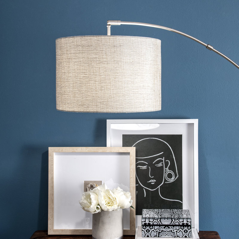 Clementas 69'' Silver Arched Floor Lamp