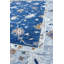 Tapis rectangulaire unique de 9 pi 11 po x 14 pi 3 po bleu
