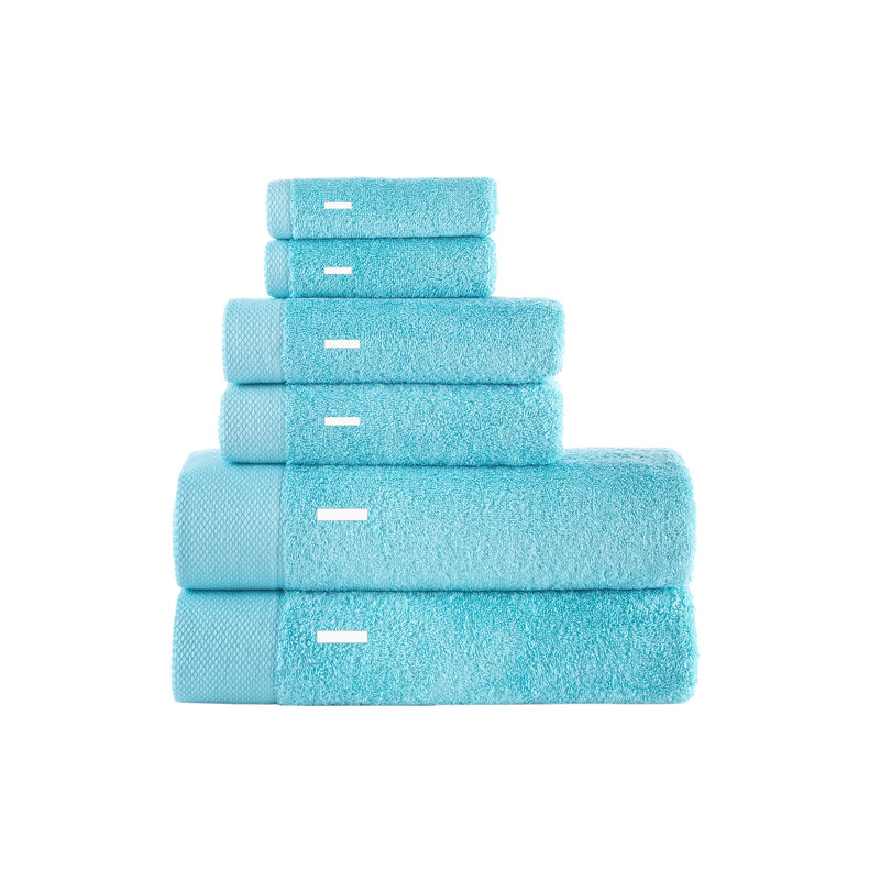 Dierks 6 pcs Towel Set, I, Sea Glass