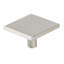 Emtek Clifton Square Cabinet Knob 1.25", Satin Brass-1236500063