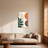 Abstract Geometric Shapes Leaves And Circles Pattern
