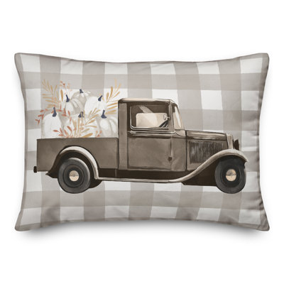  Housse et insert de coussin rectangulaire Neutral Harvest Truck