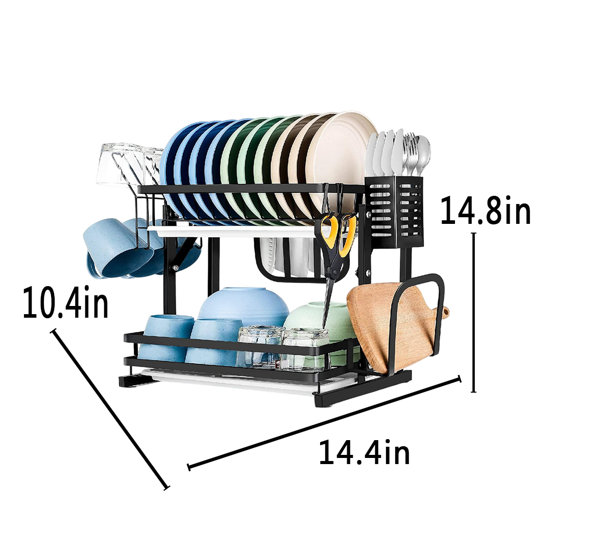 ZHILAI TENGSHUN TRADING INC 2 Tier Stainless Steel Space Saving