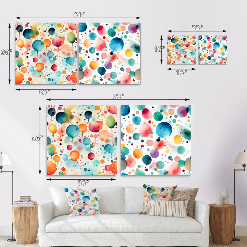 Citlaly - Ensemble de 2 verres muraux abstraits en acrylique, H 16 po x l 33 po