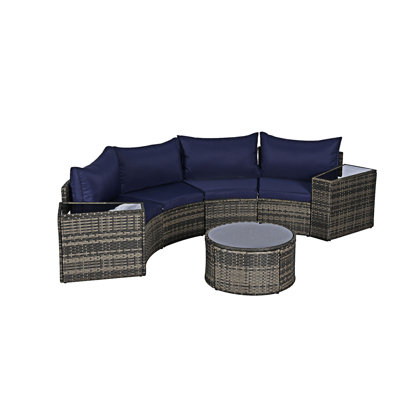 Ensemble de canapé modulaire 7 pièces avec table basse 7 pièces