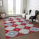 Machine Washable Indoor/Outdoor Claudian ACN1448 Red Rug