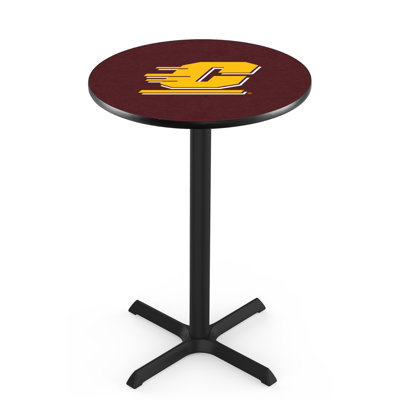 NCAA Round Metal Base Dining Table