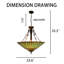 5-light Dimmable Tiffany Chandelier