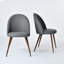 Chaises de salle à manger rembourrées H 33 "avec dossier solide en tissu Hudhaifa, ensemble de 4, pour salon, salle à manger, café-1326734860-1303099096