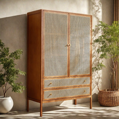 Simple garde-robe tissée rétro