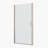 1 3/8" Adjustment,Universal Pivot Shower Door, Open Outside, With 1/4" Tempered Glass-114613373