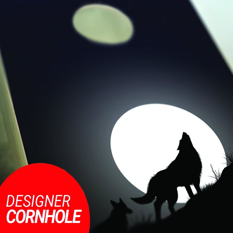 AJJCornhole 2' X 4' Wolf Cornhole Set With Carry Case - Wayfair Canada