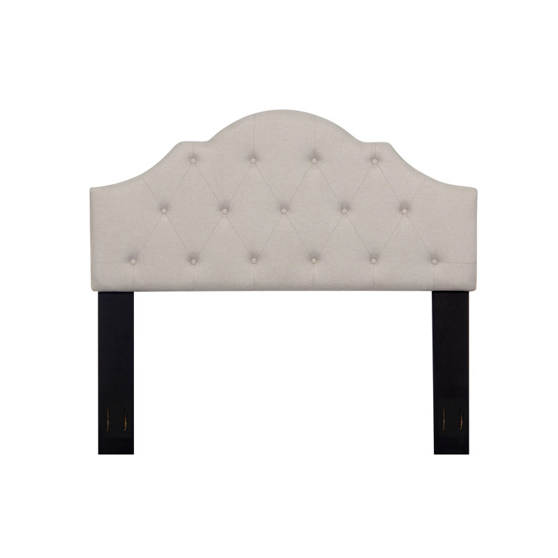Marazi Upholstered Headboard, Beige, Queen