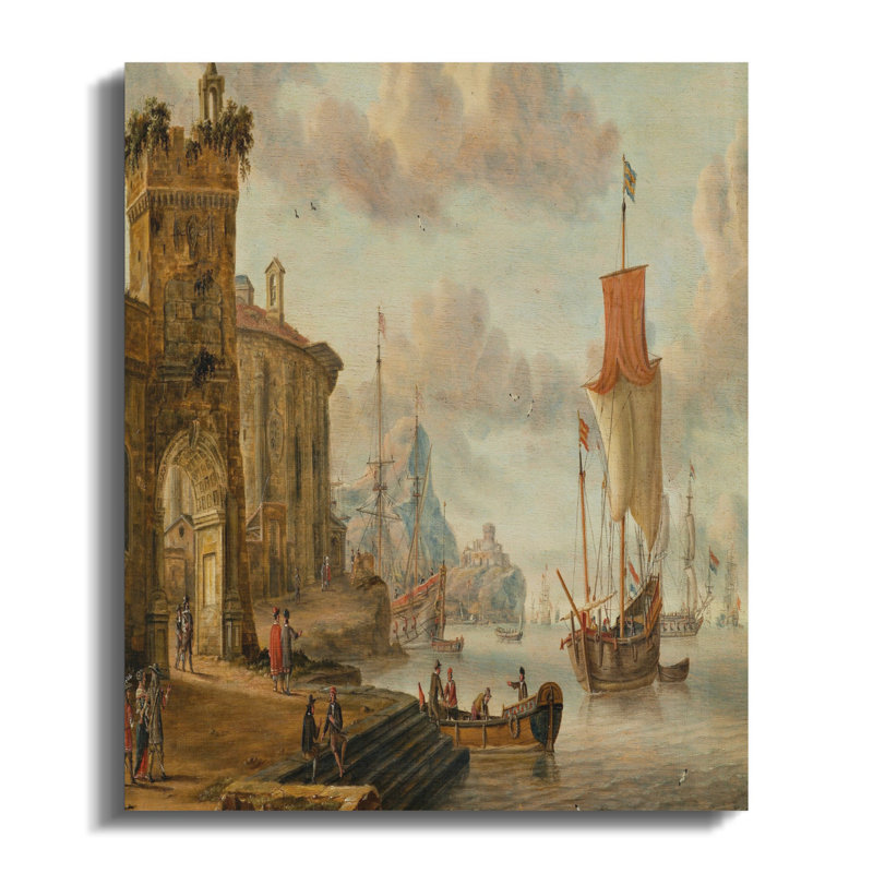 1 Piece Wrapped Canvas Wall Art Set, 35.56" H x 27.94" W