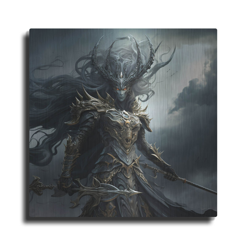 Trinx 'Overlord' by r3darch0n Metal Wall Art, 36" x 36", 12" H x 12" W